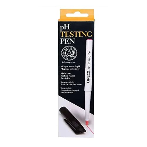 Lineco pH Testing Pen for Paper & Paperboard | Acid & Alkaline pH Indicator for Conservation thumbnail 1