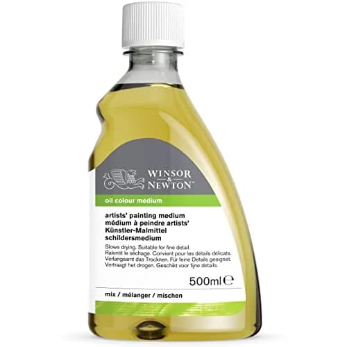 Winsor & Newton Oil Painting Medium 500ml (16.9 Fl Oz) | Slow Drying Gloss Medium for Detail & Glazing thumbnail 9