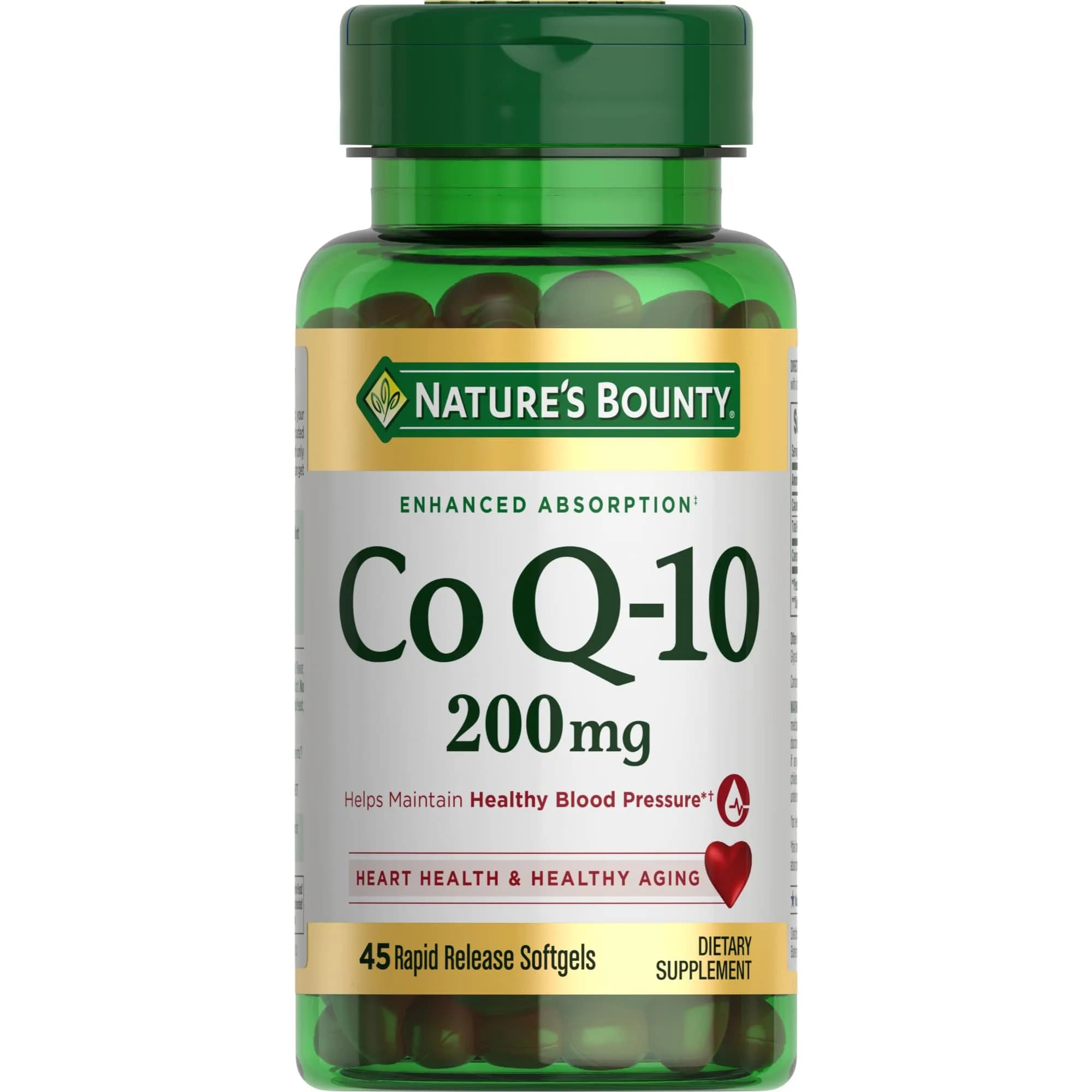 Nature's Bounty CoQ10 200mg Softgels, 160 Count (Pack of 2) — 200 mg