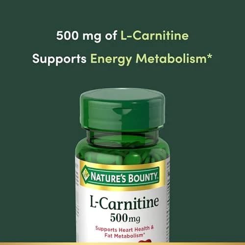 Nature's Bounty L-Carnitine 500 mg 30 Count Tablets thumbnail 3