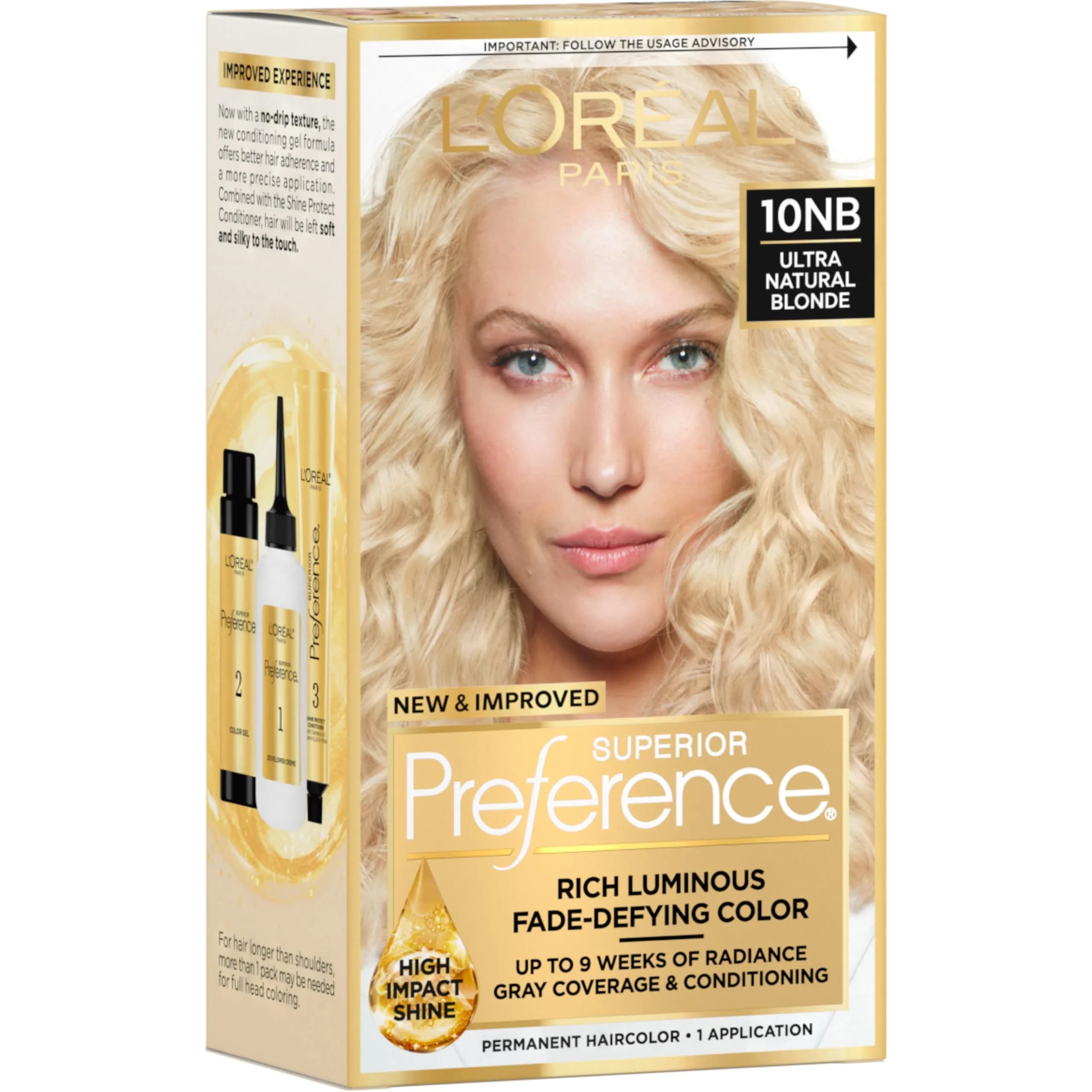 L'Oreal Paris Superior Preference Permanent Hair Color - Ultimate Natural Blonde 10NB