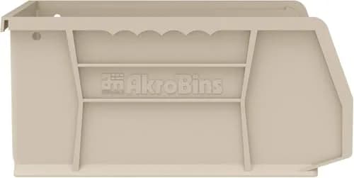 Akro-Mils 30235 AkroBins Plastic Storage Bins 11"x11"x5" Stone 6-Pack | Heavy Duty Stackable Organizer for Home & Garage thumbnail 7