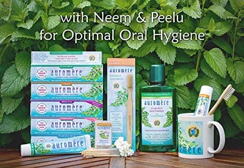 Auromere Ayurvedic Herbal Neem & Clove Toothpaste Cardamom-Fennel 117.93g (4.16 oz) | Fluoride-Free Oral Care thumbnail 3