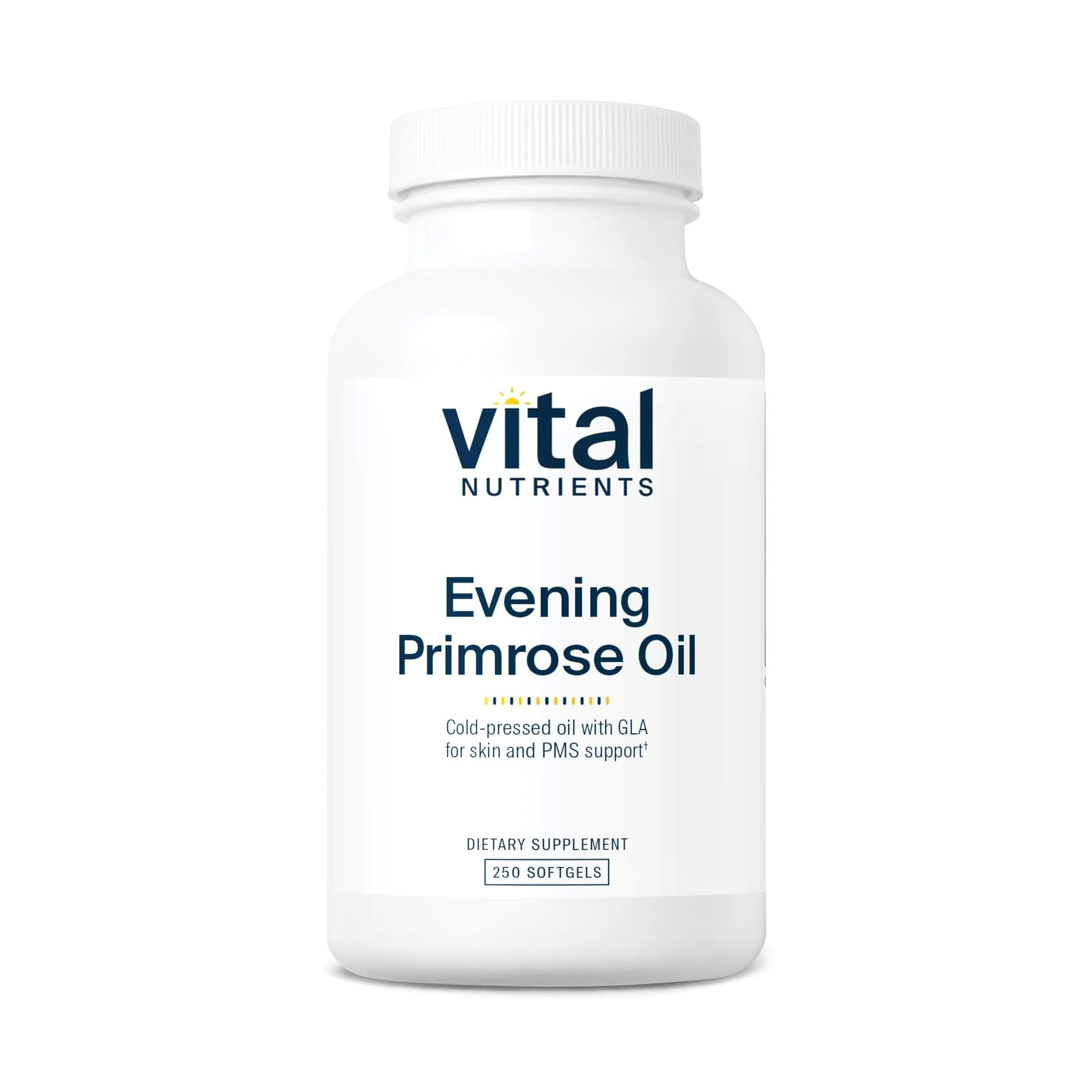 Vital Nutrients Evening Primrose Oil 1,000mg | Supports Women’s Health & PMS Relief, 250 Softgels - main product image