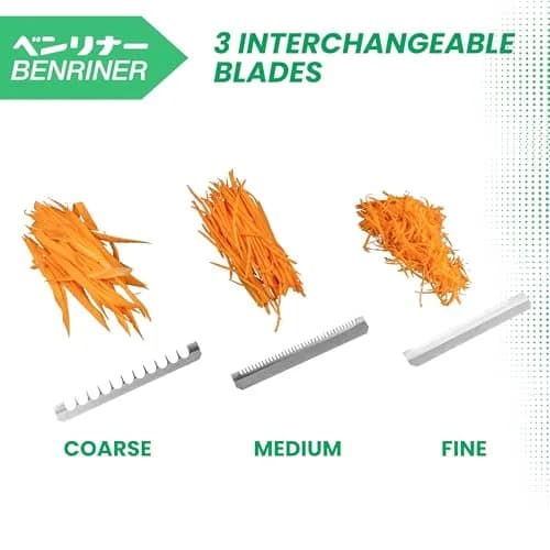 Benriner Japanese Mandolin Vegetable Slicer | Ultra-Sharp Steel Blades, Adjustable Thickness, 31.5cm thumbnail 7