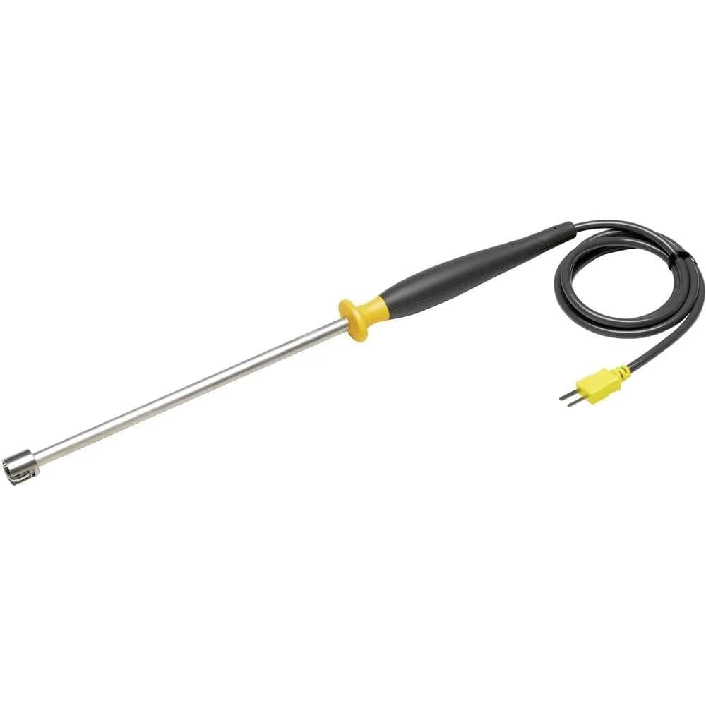 Fluke 80PK-27 SureGrip Industrial Surface Temperature Probe, Digital Display | -127°C to 600°C Range, Ergonomic Rubber Handle