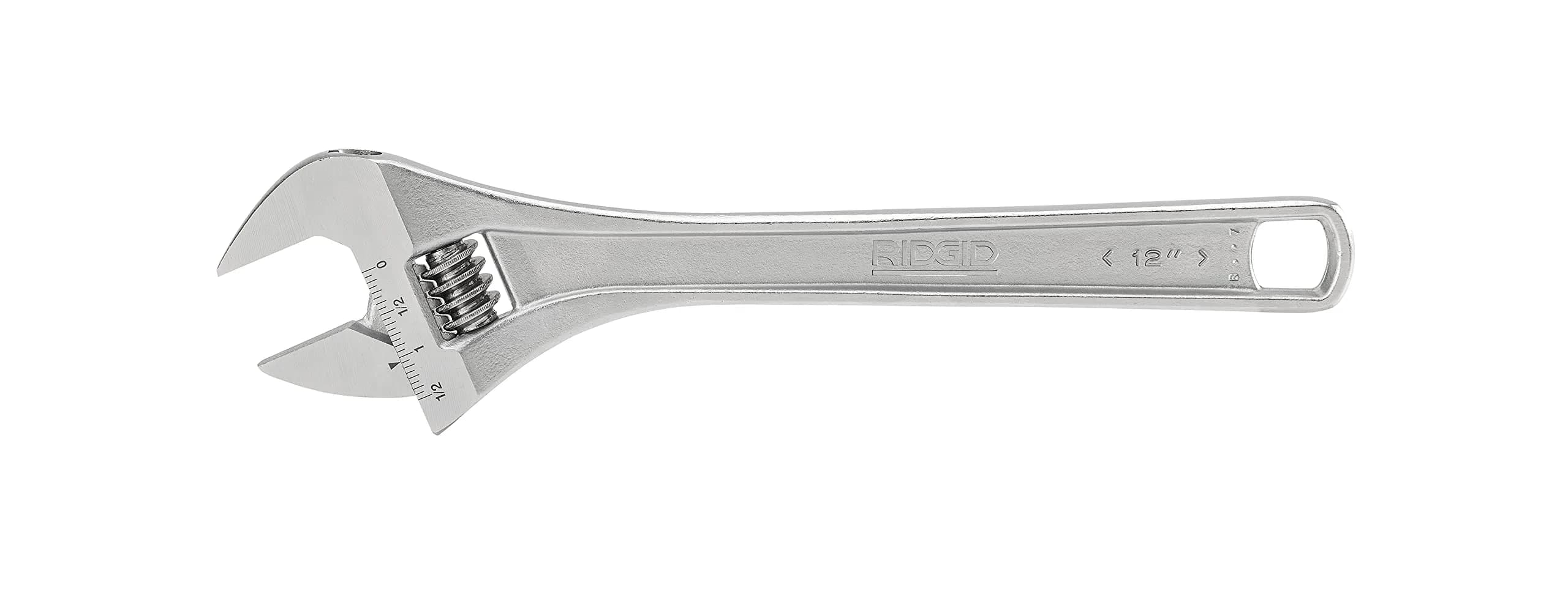 RIDGID 86917 762 Adjustable Wrench, 12-inch (300 mm) for Metric and SAE, Silver | Forged Alloy Steel Durability thumbnail 3