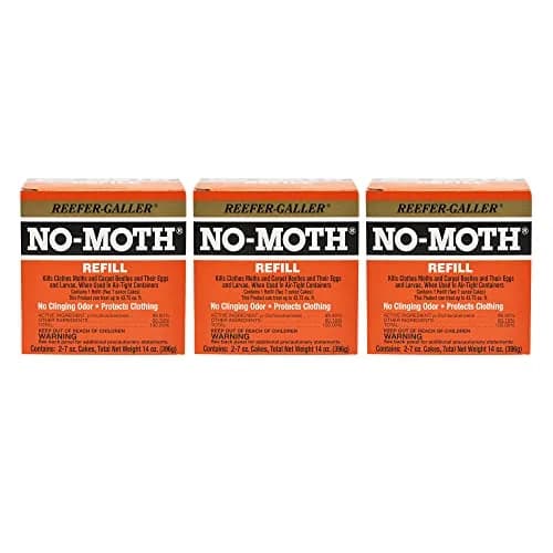 Reefer-Galler NO Moth Closet Hanger Refills, 6 Pack | Effective Mothproofing Without Odor thumbnail 1