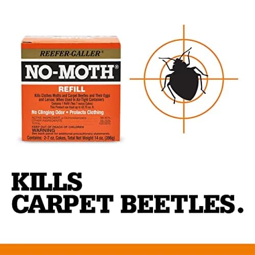 Reefer-Galler NO Moth Closet Hanger Refills, 6 Pack | Effective Mothproofing Without Odor thumbnail 4