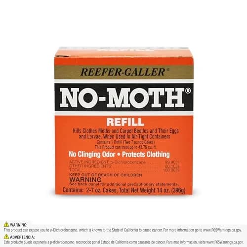 Reefer-Galler NO Moth Closet Hanger Refills, 6 Pack | Effective Mothproofing Without Odor thumbnail 8