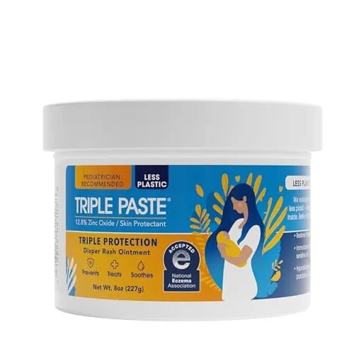 Triple Paste Diaper Rash Cream Zinc Oxide Baby Ointment 240ml (8 oz) | Pediatrician-Recommended Skin Protectant thumbnail 1