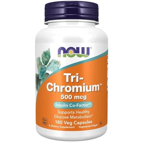 NOW Tri-Chromium™ 500 mcg | Insulin Co-Factor for Glucose Support (70-120 chars) thumbnail 1
