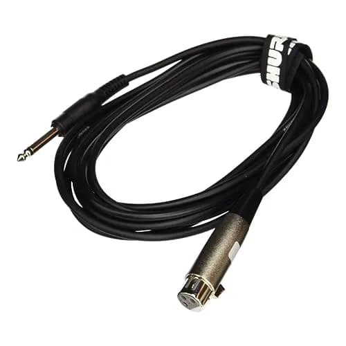 Shure C15AHZ 15-Feet Microphone Cable with 1/4-Inch Phone Plug | 4.6m Tangle-Free Audio Cable thumbnail 1