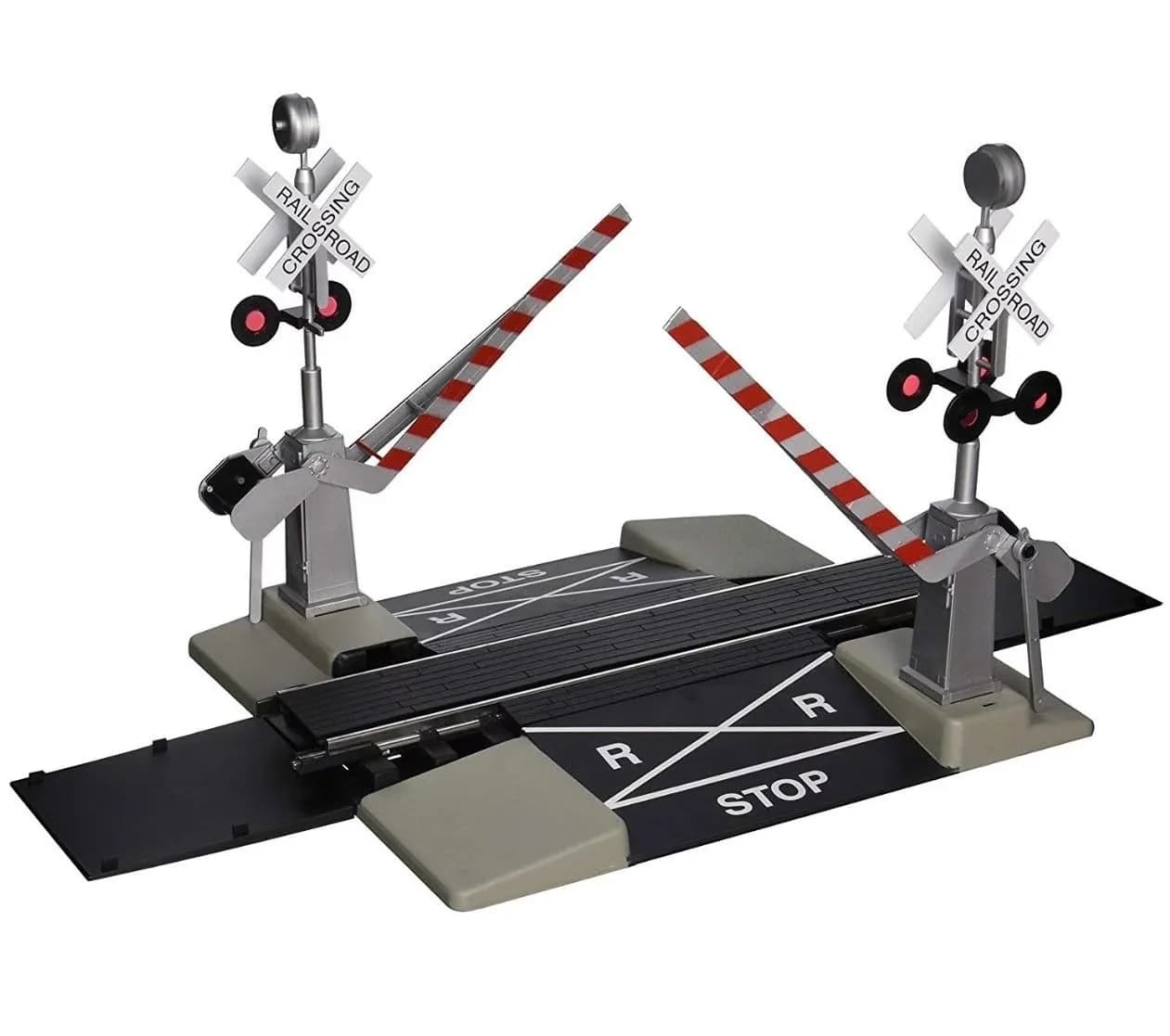 Bachmann Trains Steel Alloy Track with Operating Crossing Gate - G Scale | 1.13 kg (2.55 lb) | Indoor Use Only