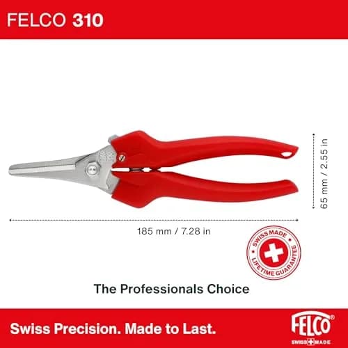 FELCO F310 Pruning Snips – 18cm Lightweight Garden Clippers for Fine Trimming & Harvesting | Precision Tip thumbnail 3