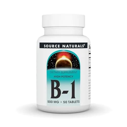 Source Naturals Vitamin B-1, Thiamin, 500mg | Supports Nerve & Energy thumbnail 1