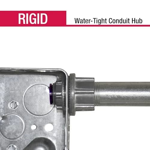 Sigma ProConnex 02-54072 1" Rigid Watertight Hub Fitting, 0.4 lb (0.18 kg) | UL Listed for Wet Locations thumbnail 4