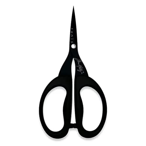 Tonic Studios Tim Holtz 5 Inch Mini Snips Scissors 12.7 cm (5 Inch) | Micro Serrated Titanium Blade for Precision Crafting thumbnail 2