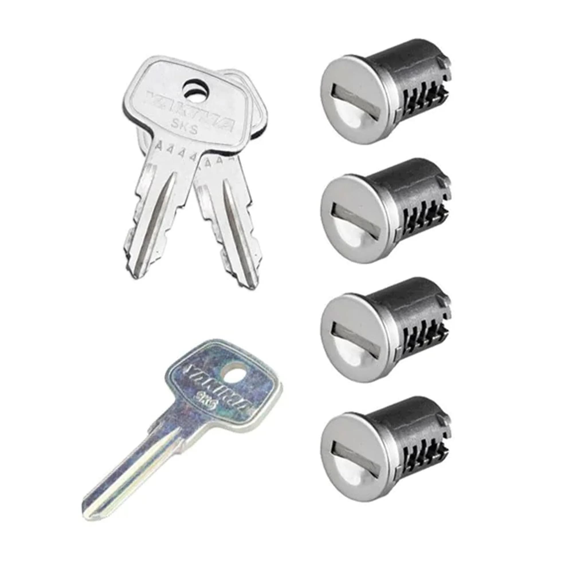 Yakima SKS Lock Cores for Car Rack Systems, 4 Pack | Secure Your Gear with One Key