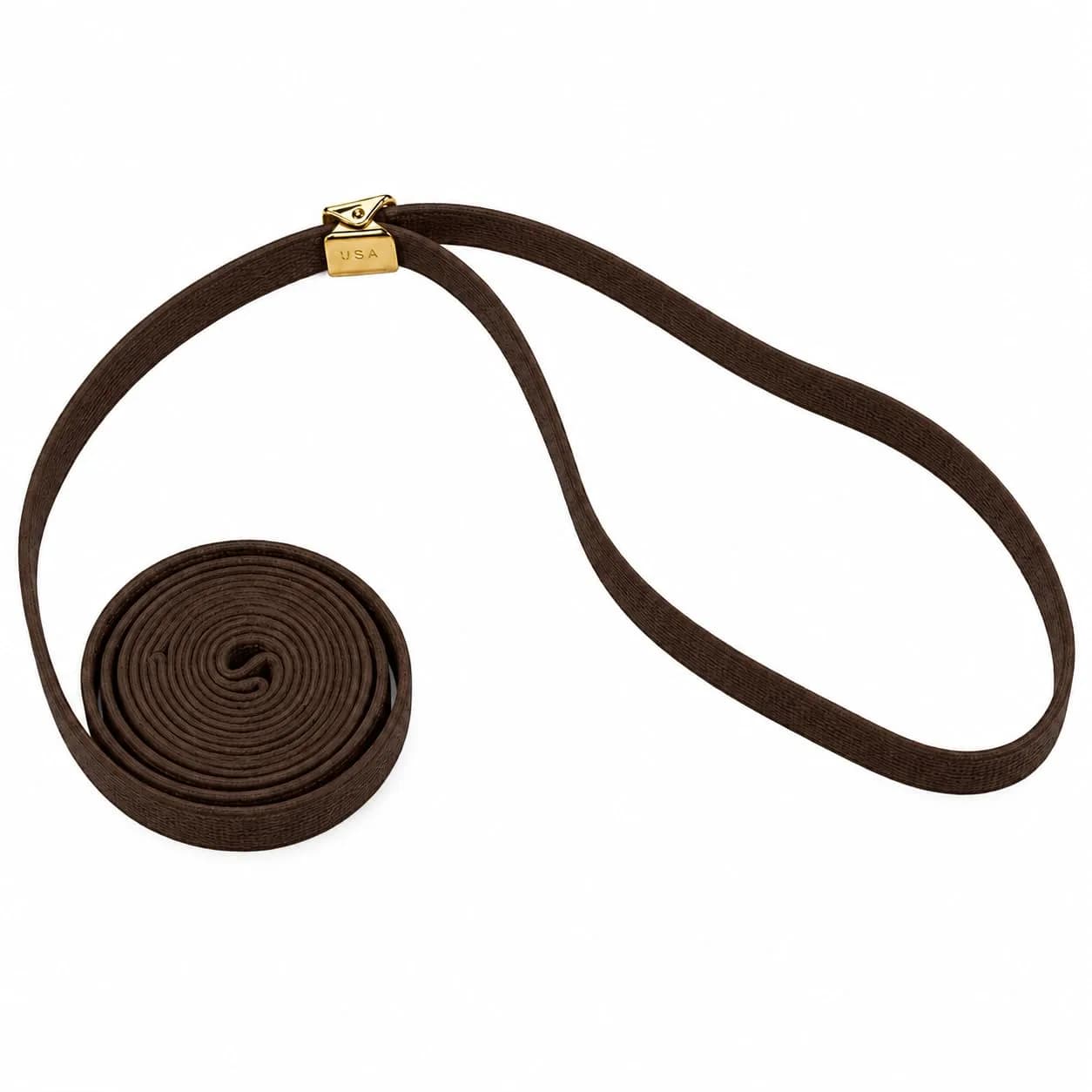 Resco Cordo-Hyde Dog Show Lead for Conformation, Thin (3/16"), Mahogany | Professional Show Ring Lead — Mahogany
