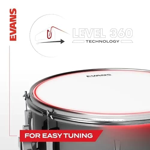 Evans G2 Coated Standard Tompack Drumheads 12", 13", 16" (30cm, 33cm, 41cm) | 2-Ply Synthetic Film for Warm Attack & Fat Low-End thumbnail 7