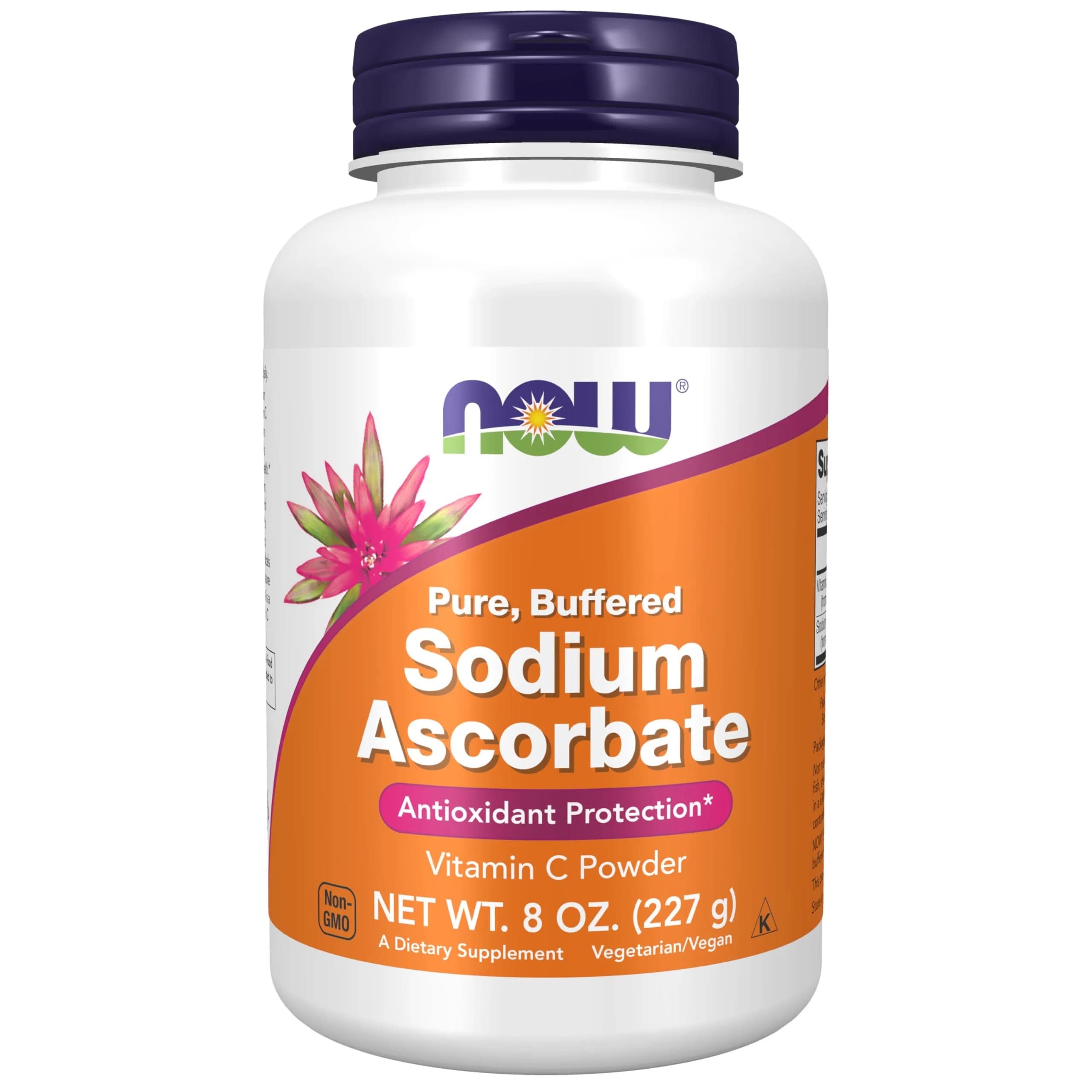 NOW Supplements Sodium Ascorbate Powder 8 oz | Buffered Vitamin C for Immunity & Skin - main product image