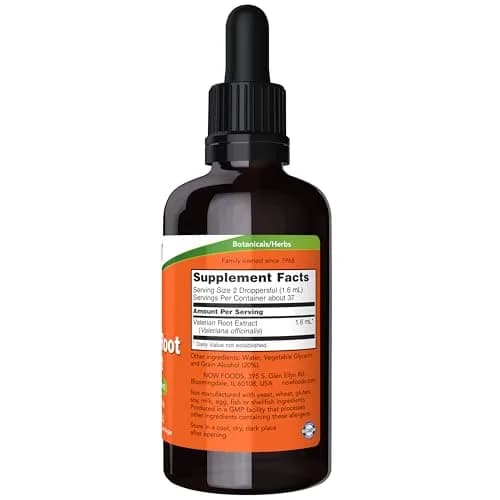 NOW Valerian Root Extract Liquid 2 oz | Supports Sleep & Relaxation thumbnail 2
