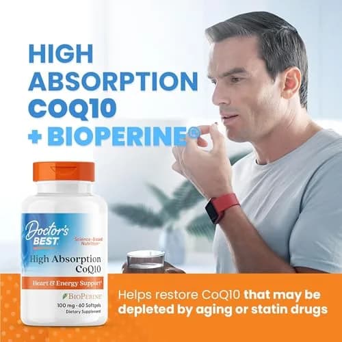 Doctor's Best High Absorption CoQ10 with BioPerine 100 mg 60 SoFtgels thumbnail 4