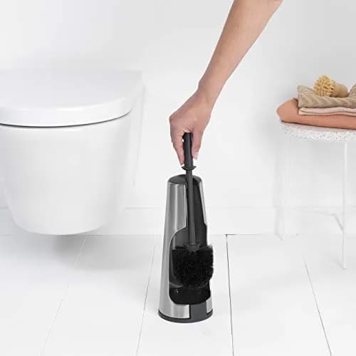 Brabantia Toilet Brush & Holder - Matt Steel, Medium | Corrosion-Resistant & Easy to Clean thumbnail 3