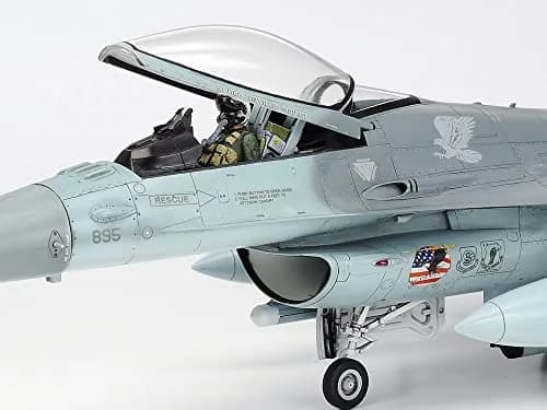Tamiya 61098 1/48 Lockheed Martin F-16CJ Plastic Model Airplane Kit | Accurate USAF Fighter-Bomber thumbnail 4