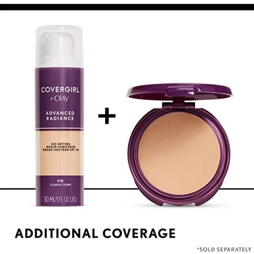 COVERGIRL Advanced Radiance Age-Defying Liquid Foundation 110 Classic Ivory | Youthful, Radiant Coverage thumbnail 6