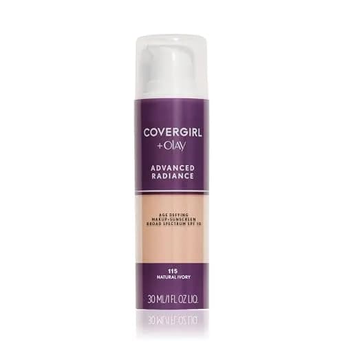 COVERGIRL Advanced Radiance Age Defying Foundation Makeup Natural Ivory | Youthful, Radiant Coverage thumbnail 1