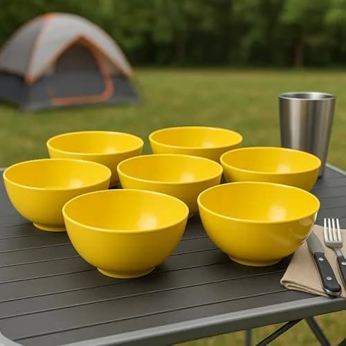 Reston Lloyd 16 oz Melamine Cereal Bowls Set of 6 | BPA Free, Break-Resistant, Dishwasher Safe thumbnail 2