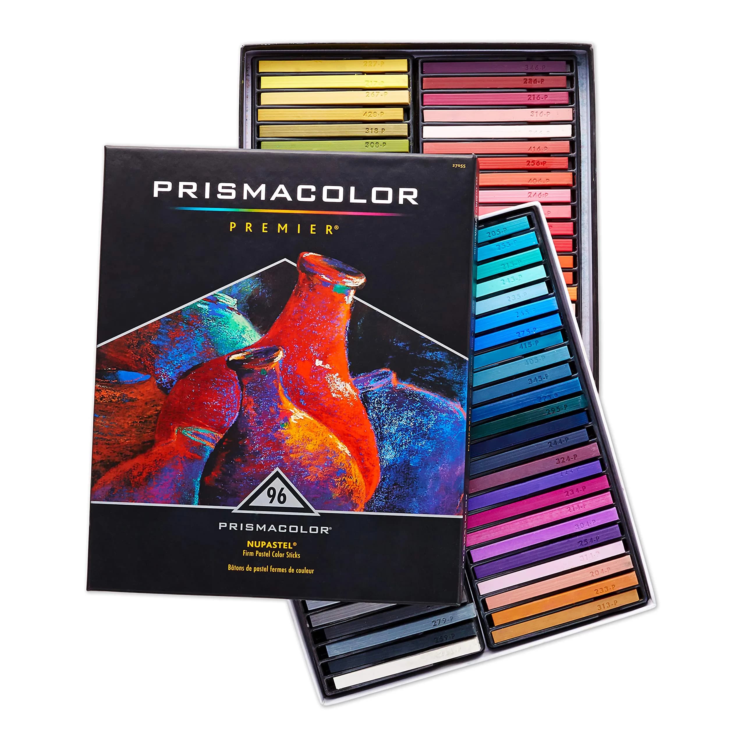 Prismacolor Premier NuPastel Firm Pastel Color Sticks, 96 Pack | Rich, Creamy Shades for Drawing & Blending - main product image
