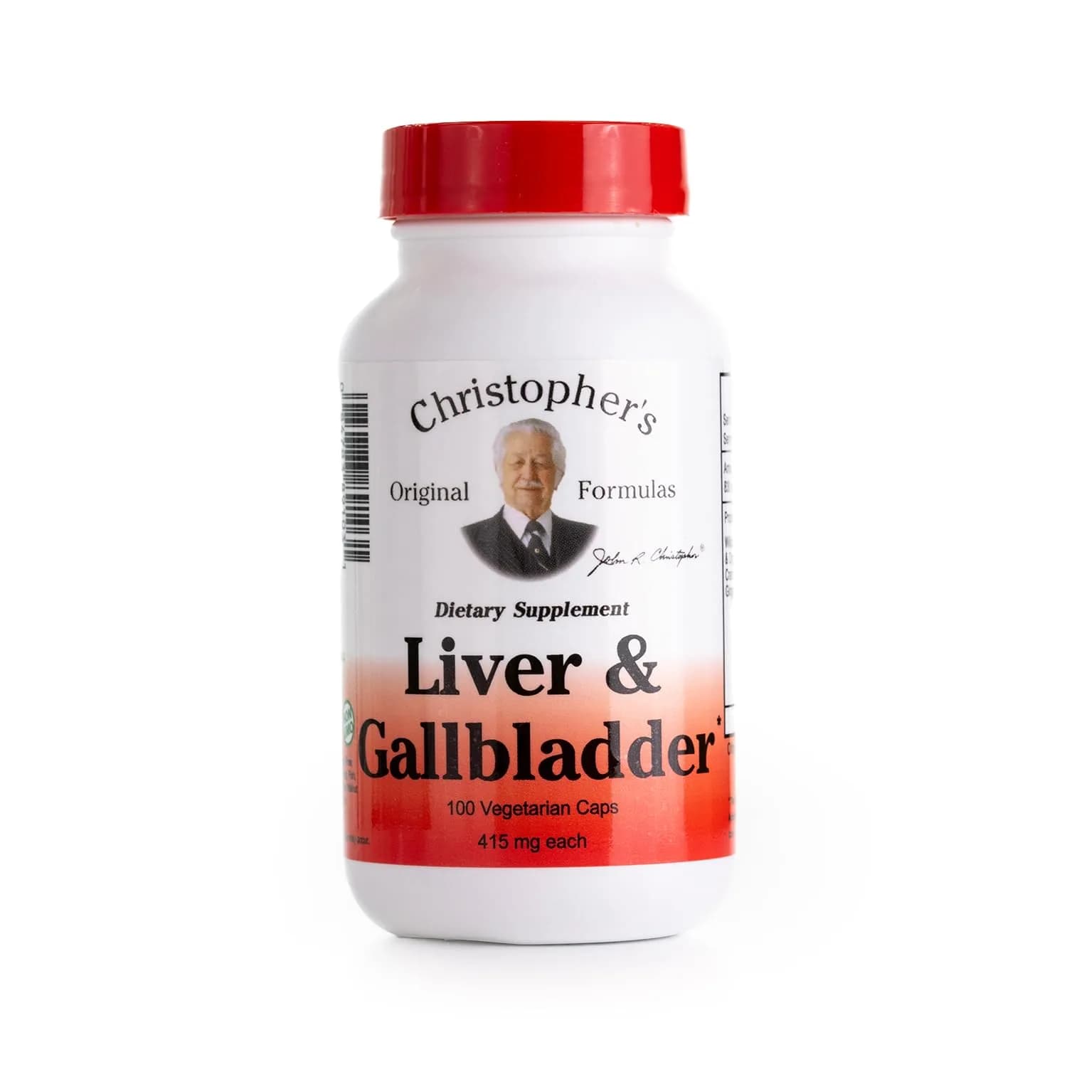 Christopher's Original Formulas Liver & Gallbladder Capsules | Natural Digestive Enzymes & Herbs (100 Count)