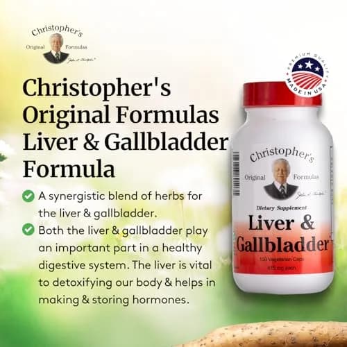 Christopher's Original Formulas Liver & Gallbladder Capsules | Natural Digestive Enzymes & Herbs (100 Count) thumbnail 4