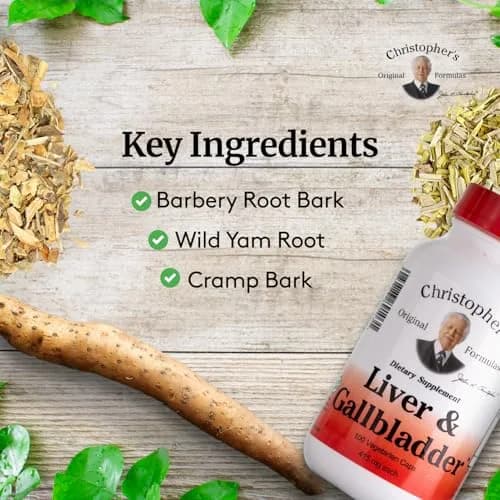 Christopher's Original Formulas Liver & Gallbladder Capsules | Natural Digestive Enzymes & Herbs (100 Count) thumbnail 3