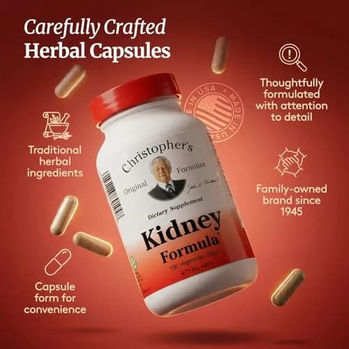 Christopher's Original Formulas Kidney Formula - Kidney Support Capsules 100 Count | Detox & Repair Herbal Blend thumbnail 5