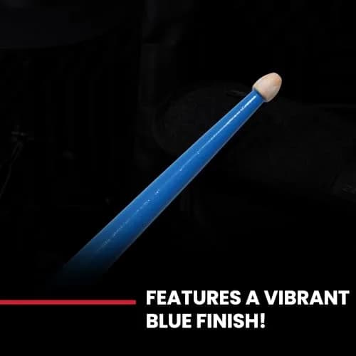 Vic Firth American Classic Blue Kidsticks | Designed for children 3-8, premium USA hickory, bright blue finish, quality sound, easy grip thumbnail 6