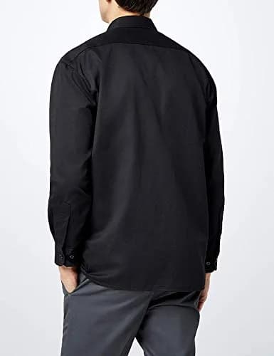 Dickies Men's Long Sleeve Work Shirt Black Small | Moisture-Wicking & Wrinkle-Resistant thumbnail 8