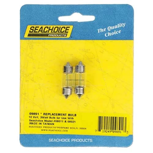 SEACHOICE 09891 Replacement Incandescent Bulbs with Festoon Base | 12V, 3W, Pack of 2 thumbnail 6