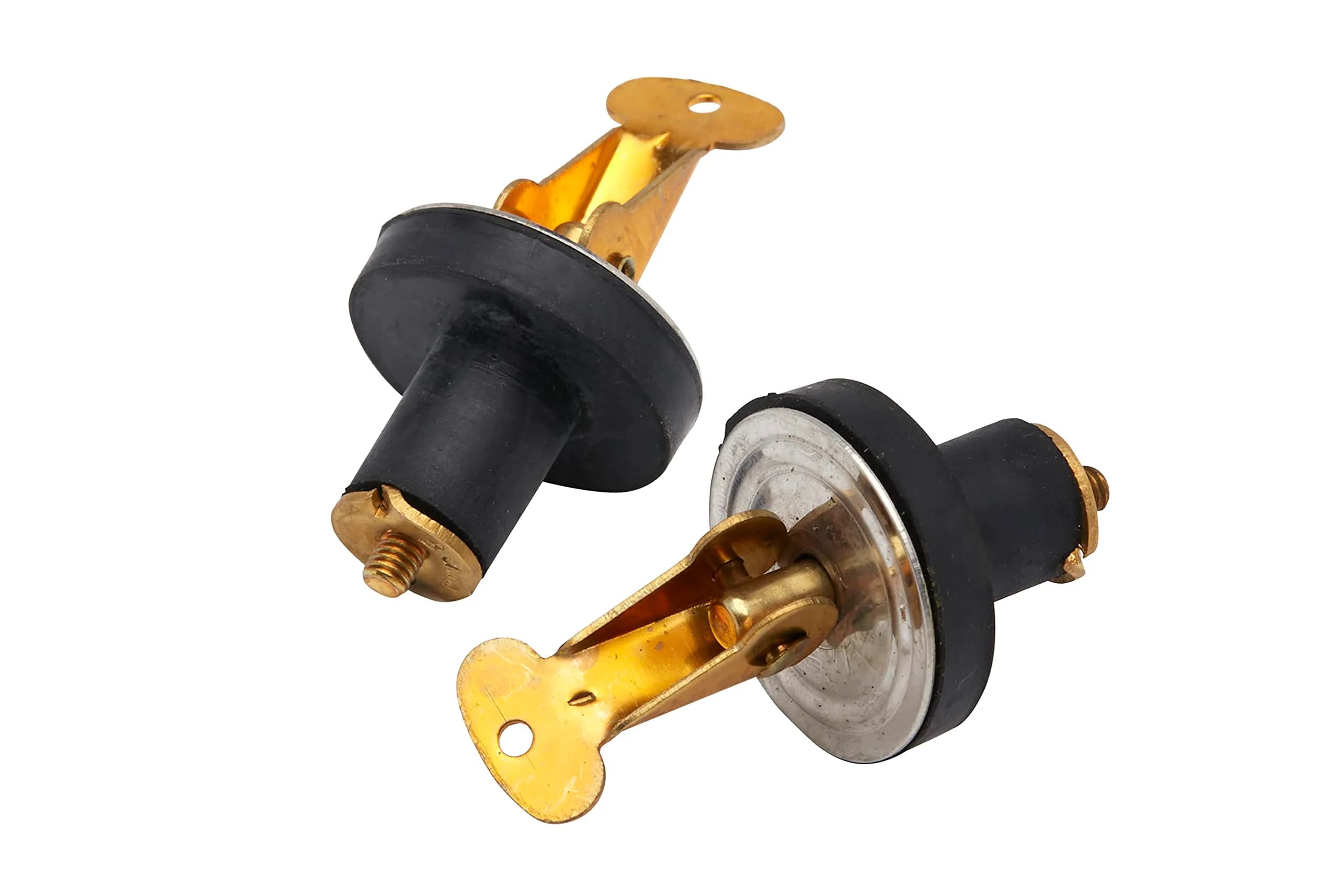 SEACHOICE Brass Baitwell Plug 1/2 in. (12.7 mm) | 2-Count Pack for Livewells