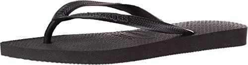 Havaianas Women's Slim Flip Flops Sandals - Black, 9/10 | Sleek Summer Beachwear thumbnail 1