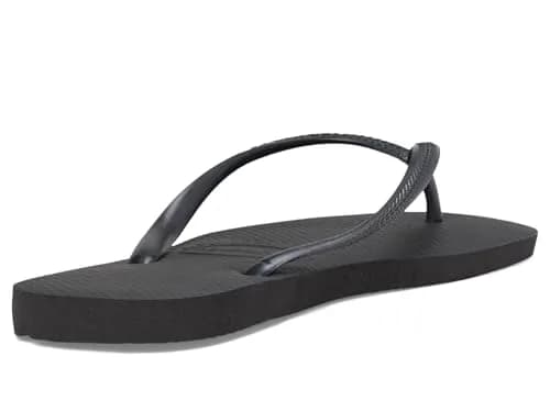 Havaianas Women's Slim Flip Flops Sandals - Black, 9/10 | Sleek Summer Beachwear thumbnail 6