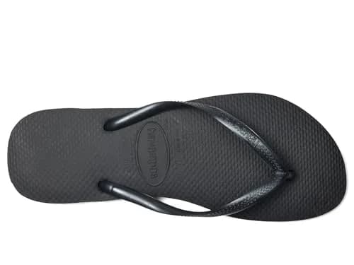 Havaianas Women's Slim Flip Flops Sandals - Black, 9/10 | Sleek Summer Beachwear thumbnail 3