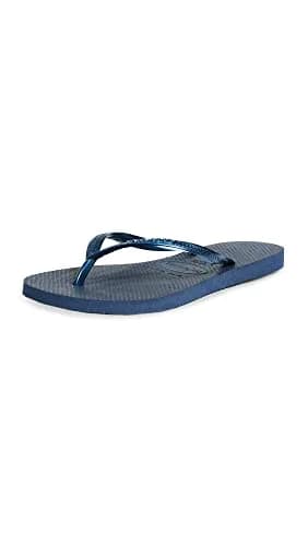 Havaianas Women's Slim Flip Flops Sandals - Navy Blue | Sleek, Cushioned, Summer Beachwear (70-120 chars) thumbnail 1
