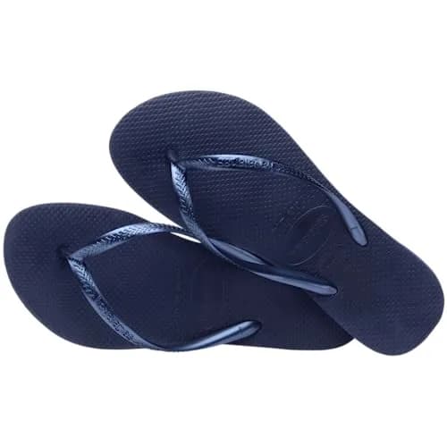 Havaianas Women's Slim Flip Flops Sandals - Navy Blue | Sleek, Cushioned, Summer Beachwear (70-120 chars) thumbnail 7