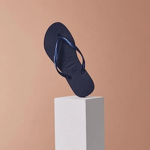 Havaianas Women's Slim Flip Flops Sandals - Navy Blue | Sleek, Cushioned, Summer Beachwear (70-120 chars) thumbnail 8