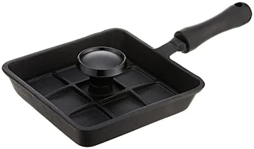 Norpro Mini Cast Iron Panini Pan with Press 5.9 IN | Perfect for Sandwiches & Grilled Foods thumbnail 1