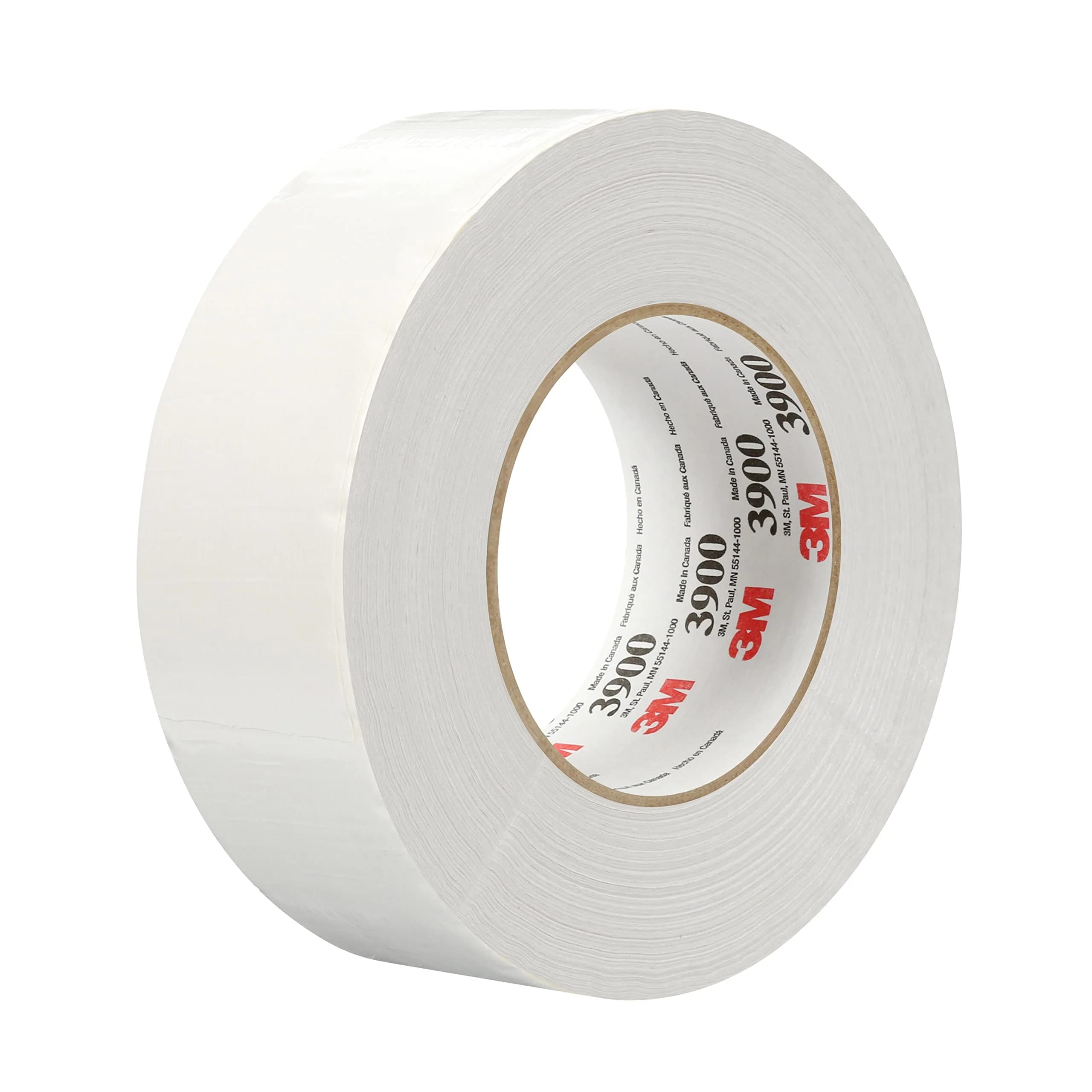 3M Multi-Purpose Duct Tape 3900 White 48mm (1.89in) x 54.8m (60yd) | Water Resistant Adhesive Tape - main product image